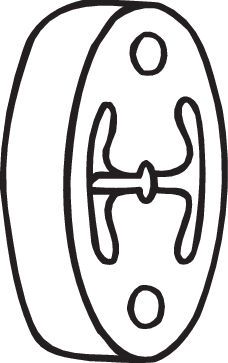 BOSAL Gummistreifen, Abgasanlage (255-215) Thumbnail