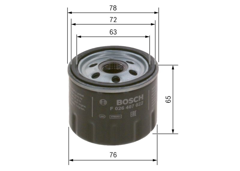 BOSCH Ölfilter (F 026 407 022) BOSCH Ölfilter (F 026 407 022)