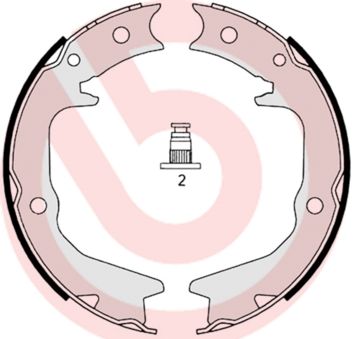 BREMBO Bremsbackensatz, Feststellbremse (S 54 519)