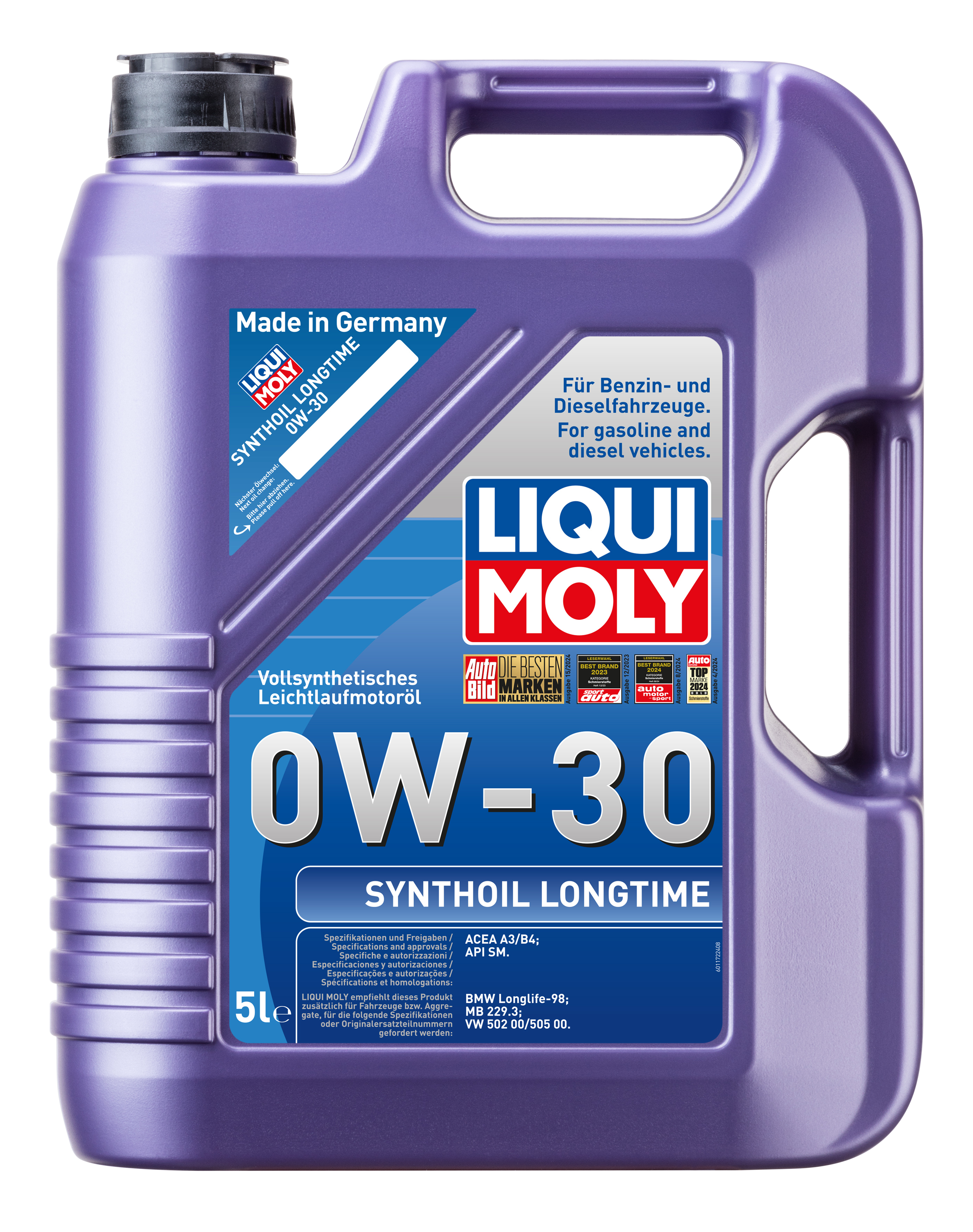LIQUI MOLY Synthoil Longtime 0W-30, 5 l (1172)