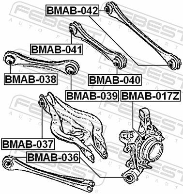 FEBEST Lagerung, Lenker (BMAB-039) Thumbnail
