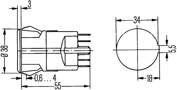 HELLA Warnblinkschalter (6HF 002 372-041)
