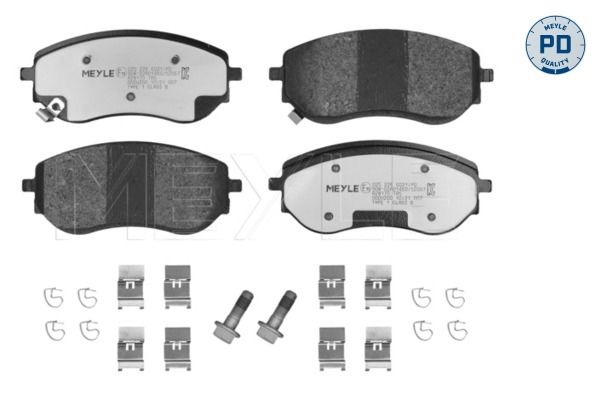 MEYLE Bremsbelagsatz, Scheibenbremse (025 226 6021/PD)