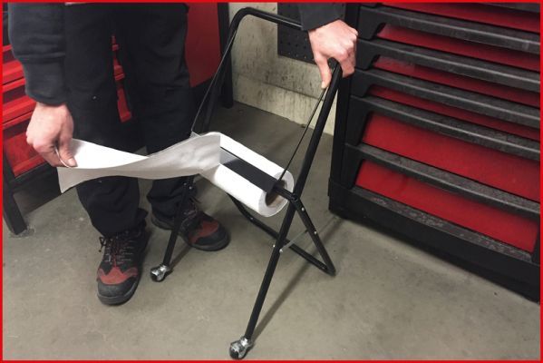 KS TOOLS Bodenständer, Putz-Papierrolle (800.0158)