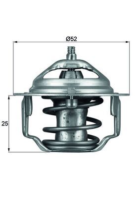 MAHLE Thermostat, Kühlmittel (TX 64 82)