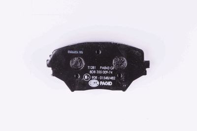 HELLA Bremsbelagsatz, Scheibenbremse (8DB 355 009-741)
