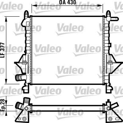 VALEO Kühler, Motorkühlung (732051)
