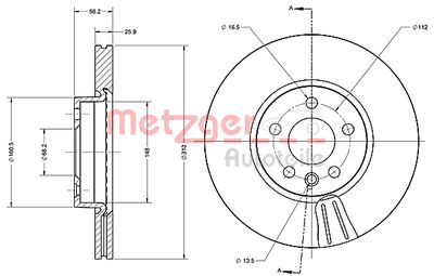METZGER Bremsscheibe (6110379)