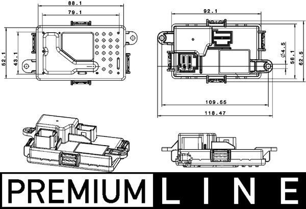 MAHLE Regler, Innenraumgebläse (ABR 67 000P)