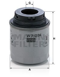 MANN-FILTER Ölfilter (W 712/94)
