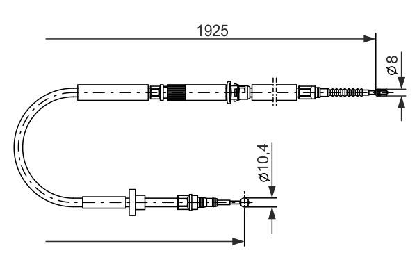 BOSCH Seilzug, Feststellbremse (1 987 477 959) Thumbnail