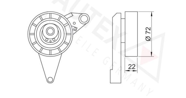 AUTEX Spannrolle, Zahnriemen (641275)