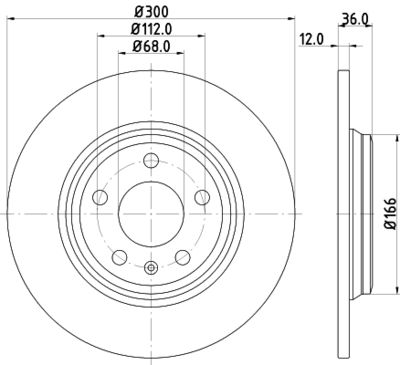 HELLA Bremsscheibe (8DD 355 125-191)