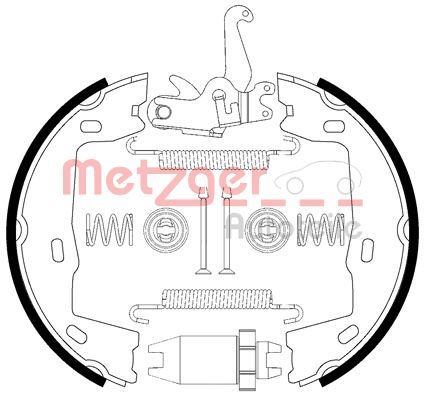 METZGER Bremsbackensatz, Feststellbremse (0152021)