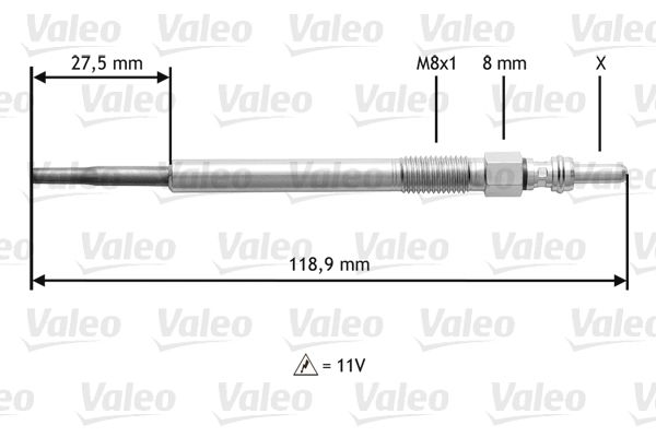 VALEO Glühkerze (345118)