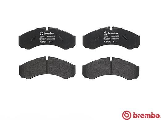 BREMBO Bremsbelagsatz, Scheibenbremse (P A6 021)
