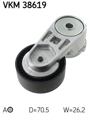 SKF Spannrolle, Keilrippenriemen (VKM 38619)