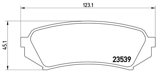 BREMBO Bremsbelagsatz, Scheibenbremse (P 83 049)