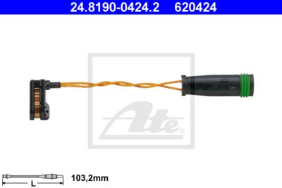 ATE Warnkontakt, Bremsbelagverschleiß (24.8190-0424.2)
