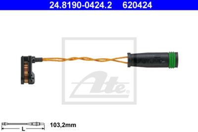 ATE Warnkontakt, Bremsbelagverschleiß (24.8190-0424.2) ATE Warnkontakt, Bremsbelagverschleiß (24.8190-0424.2)