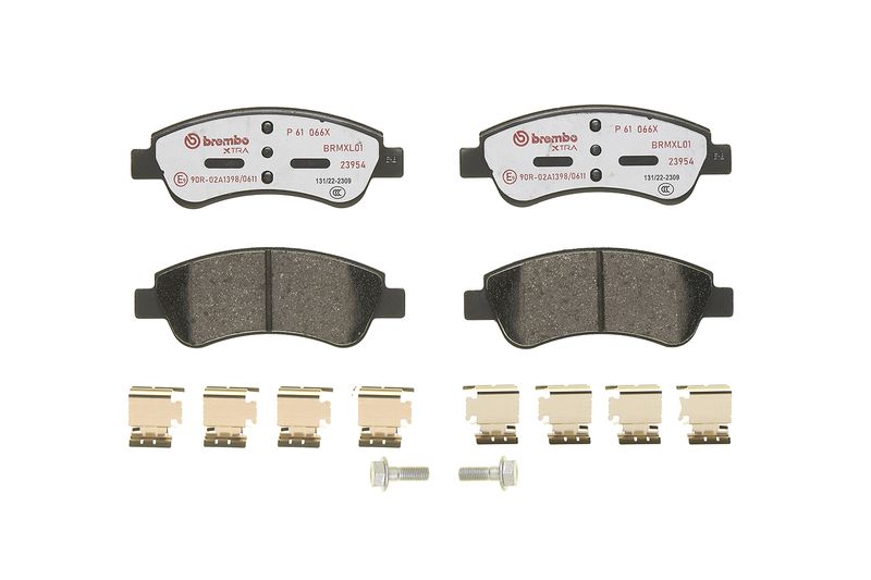 BREMBO Bremsbelagsatz, Scheibenbremse (P 61 066X)