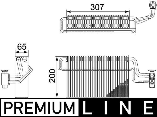 MAHLE Verdampfer, Klimaanlage (AE 146 000P) MAHLE Verdampfer, Klimaanlage (AE 146 000P)