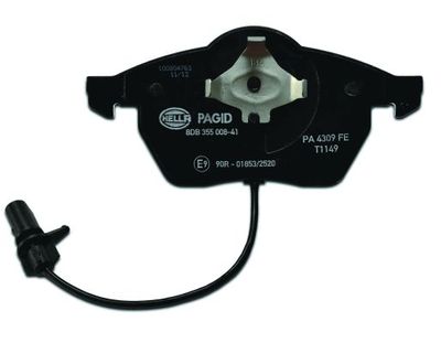 HELLA Bremsbelagsatz, Scheibenbremse (8DB 355 008-411)