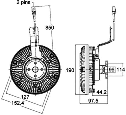 MAHLE Kupplung, Kühlerlüfter (CFC 12 000P) MAHLE Kupplung, Kühlerlüfter (CFC 12 000P)
