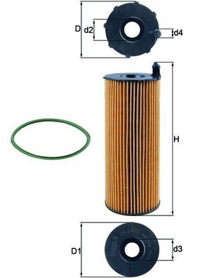 KNECHT Ölfilter (OX 196/3D)