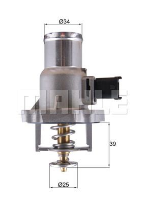 MAHLE Thermostat, Kühlmittel (TM 55 105)
