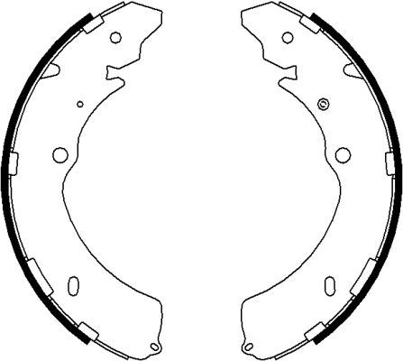 HELLA Bremsbackensatz (8DB 355 022-071)