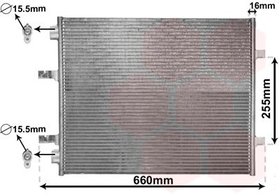 VAN WEZEL Kondensator, Klimaanlage (37005480)