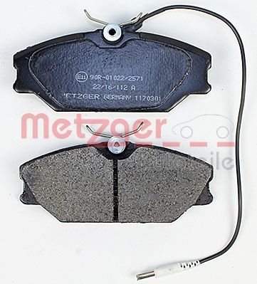 METZGER Bremsbelagsatz, Scheibenbremse (1170301)