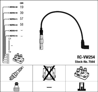 NGK Zündleitungssatz (7044)