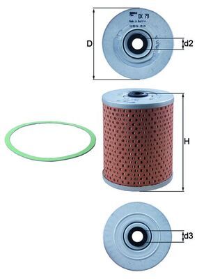 KNECHT Ölfilter (OX 79D)