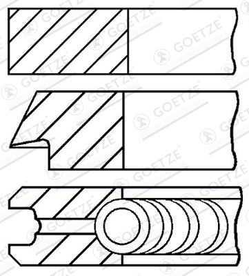 GOETZE ENGINE Kolbenringsatz (08-104008-00)
