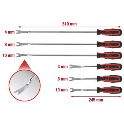 KS TOOLS Demontagewerkzeug, Halteclip-Karosserie (140.2370)