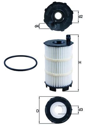 KNECHT Ölfilter (OX 350/4D)