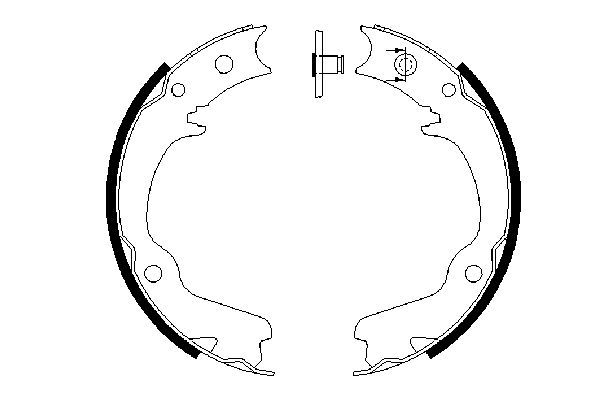 BOSCH Bremsbackensatz, Feststellbremse (0 986 487 681)