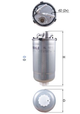 KNECHT Kraftstofffilter (KL 157/1D)