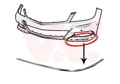 VAN WEZEL Zier-/Schutzleiste, Stoßfänger (3097481)