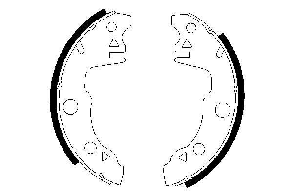 BOSCH Bremsbackensatz (0 986 487 020)
