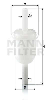 MANN-FILTER Kraftstofffilter (WK 31/4 (10))