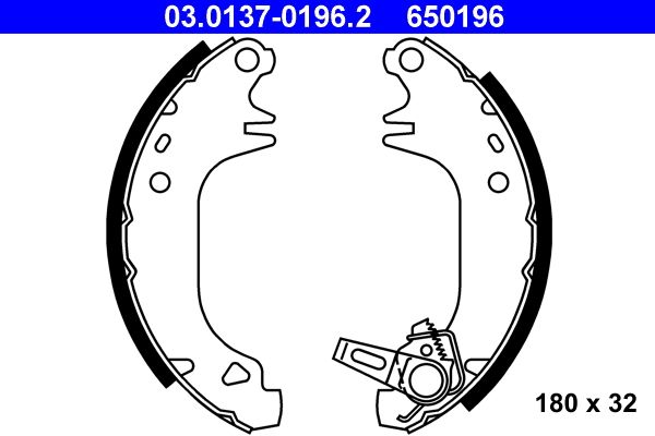 ATE Bremsbackensatz (03.0137-0196.2)