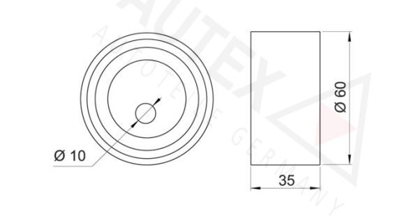 AUTEX Spannrolle, Zahnriemen (641401) AUTEX Spannrolle, Zahnriemen (641401)