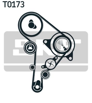 SKF Wasserpumpe + Zahnriemensatz (VKMC 01130)