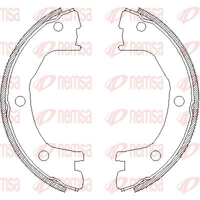 REMSA Bremsbacke, Feststellbremse (4712.00)