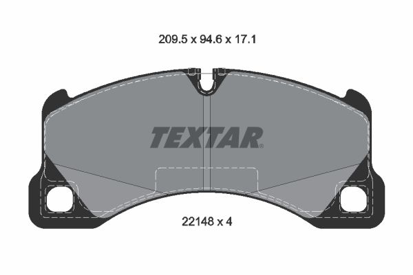 TEXTAR Bremsbelagsatz, Scheibenbremse (2214801)