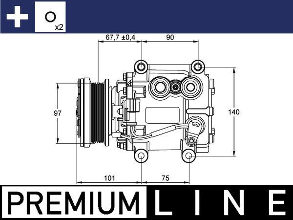 MAHLE Kompressor, Klimaanlage (ACP 1095 000S) MAHLE Kompressor, Klimaanlage (ACP 1095 000S)