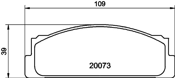 HELLA Bremsbelagsatz, Scheibenbremse (8DB 355 009-971)
